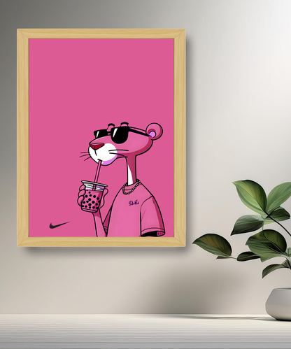 Cadre photo Panthère rose x Nike