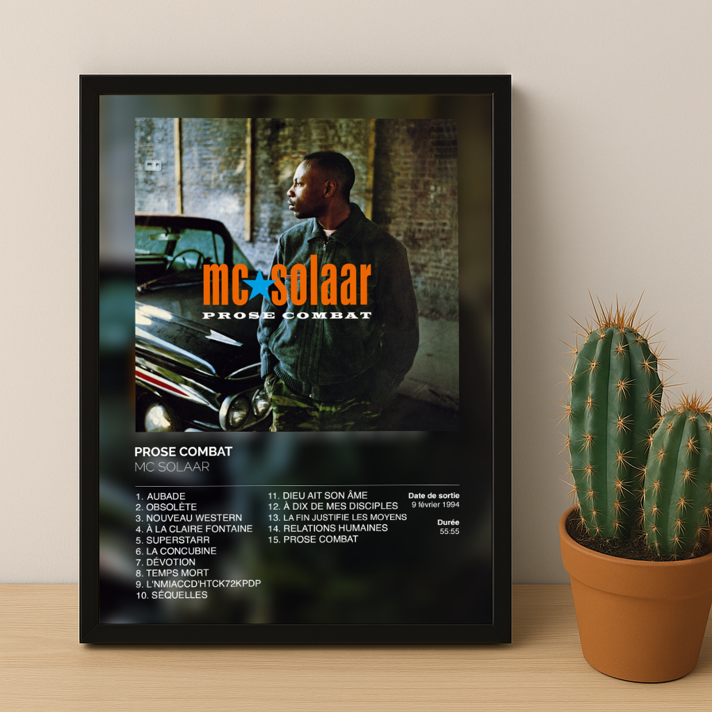 Cadre photo Prose combat McSolaar