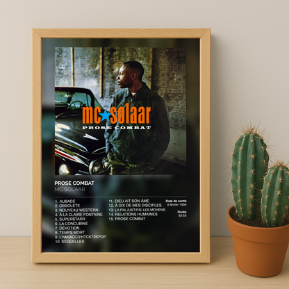 Cadre photo Prose combat McSolaar