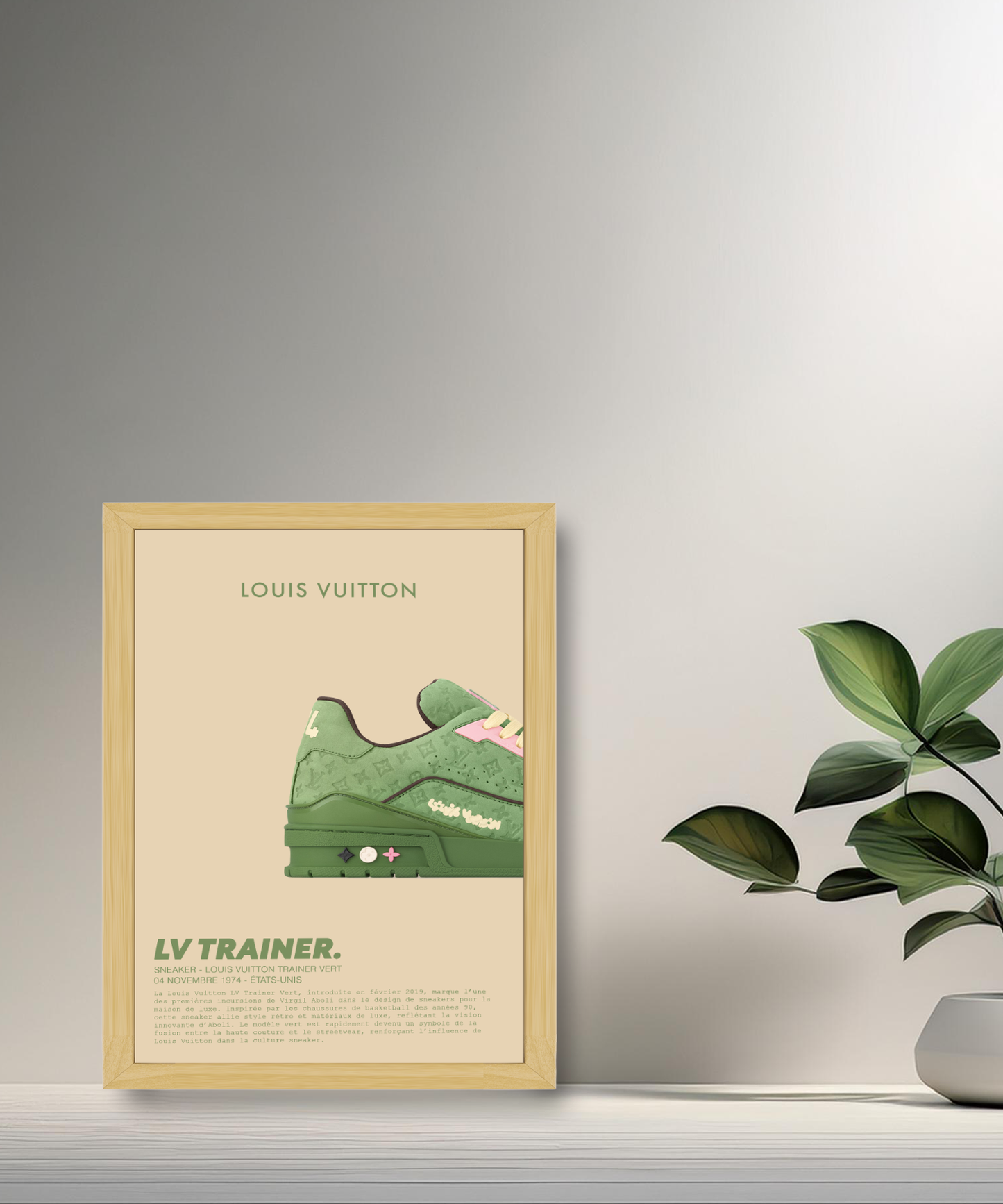 Cadre photo LV Trainer Vert