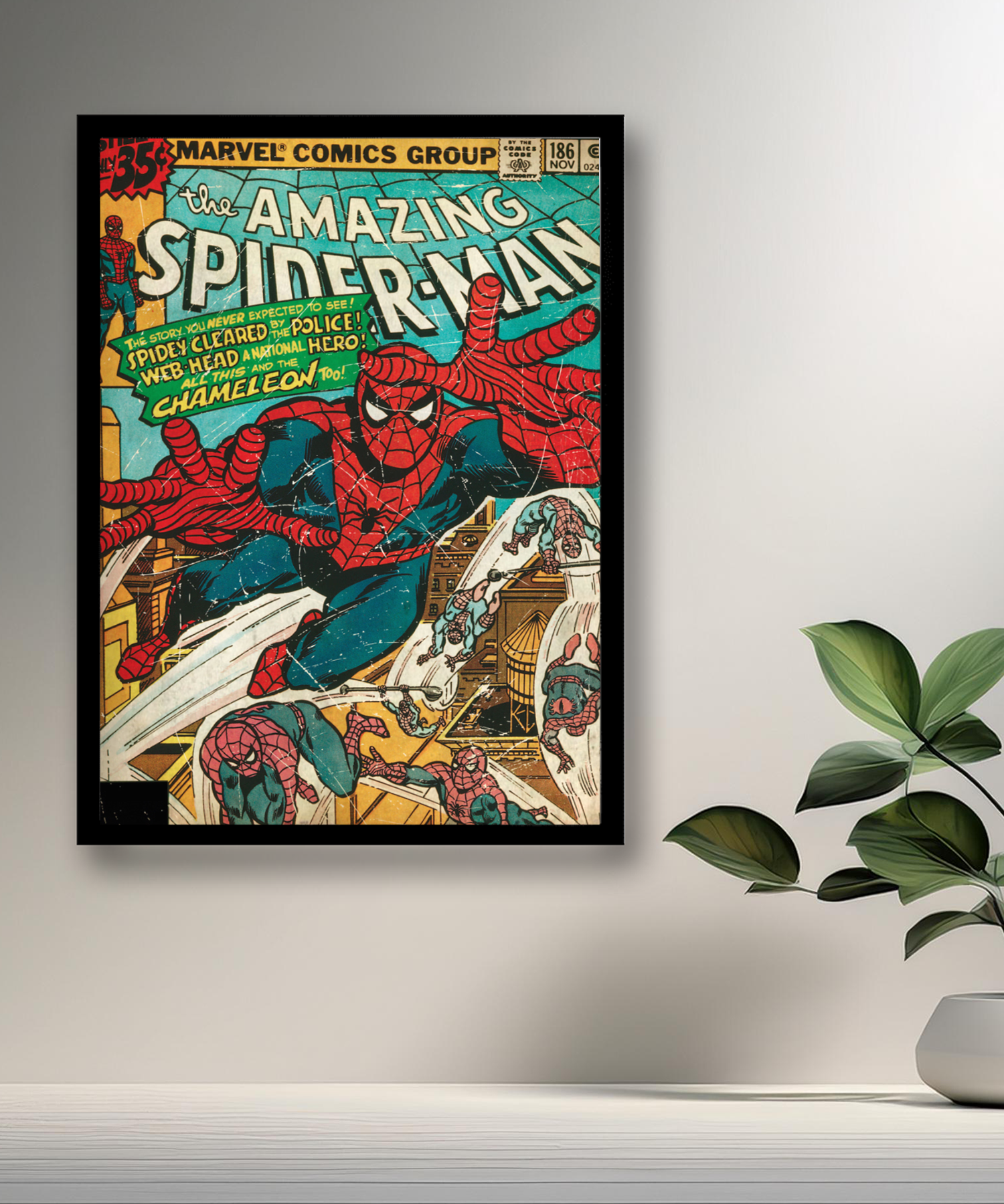 Cadre photo Spider-man magasine