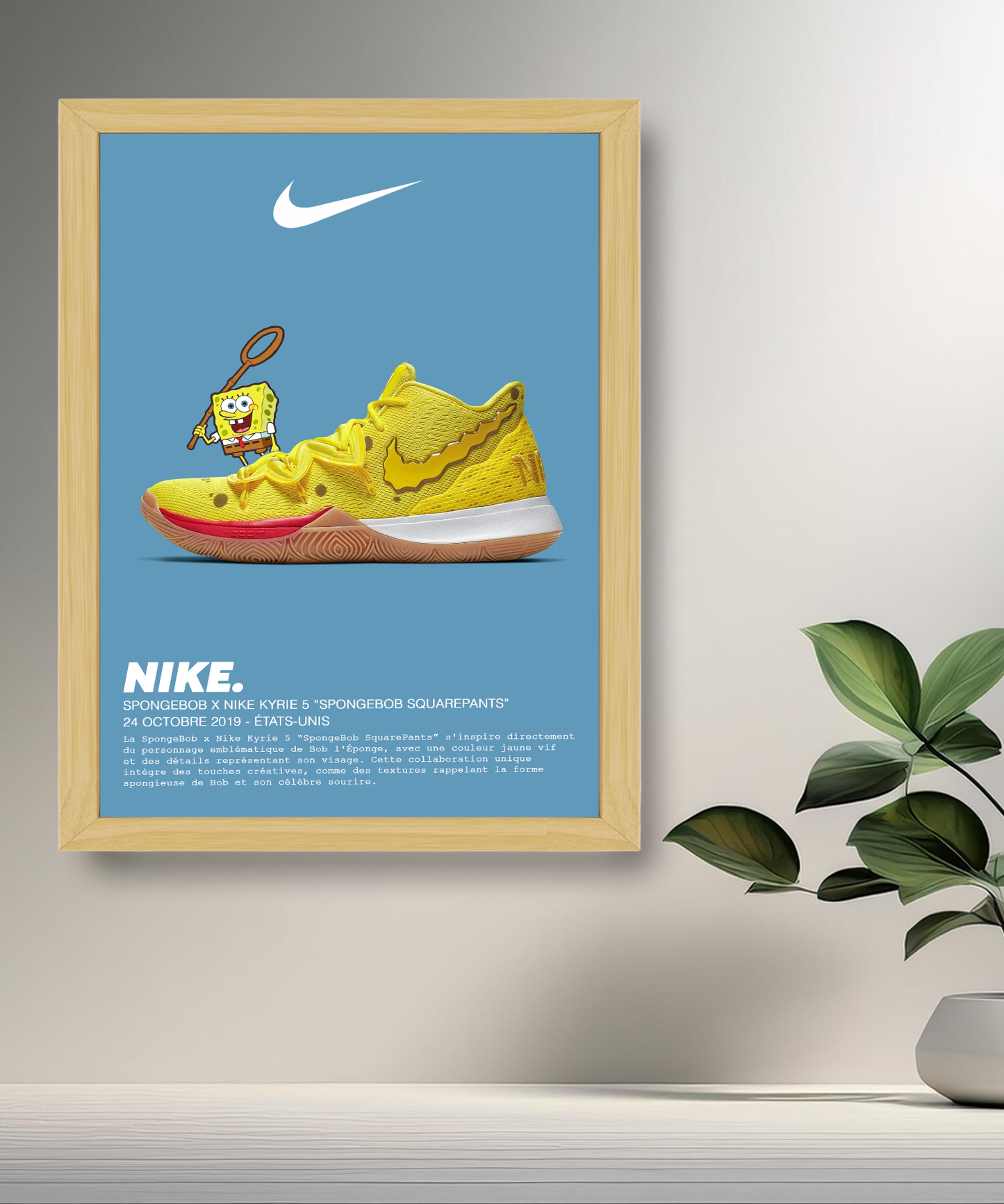 Spongebob x Nike Kyrie 5 Spongebob Bilderrahmen 