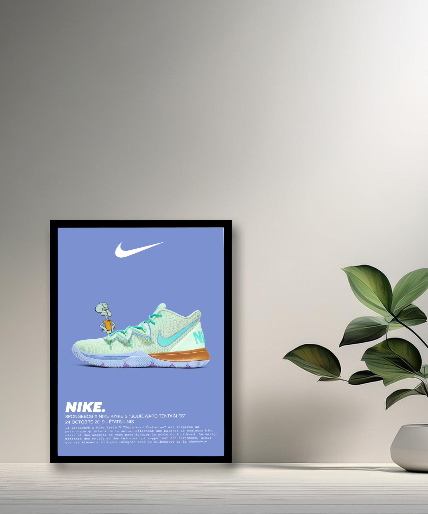 Spongebob x Nike Kyrie 5 Thaddäus-Tentakel-Fotorahmen 