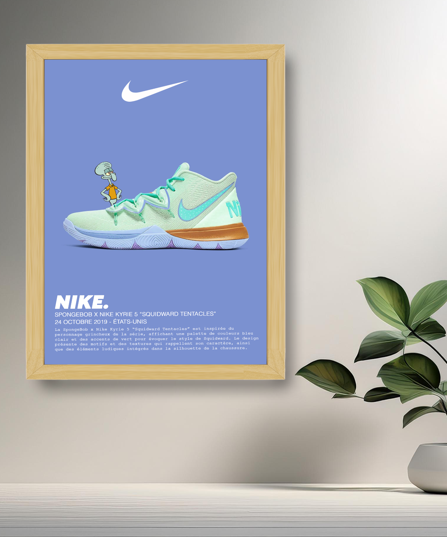 Spongebob x Nike Kyrie 5 Thaddäus-Tentakel-Fotorahmen 