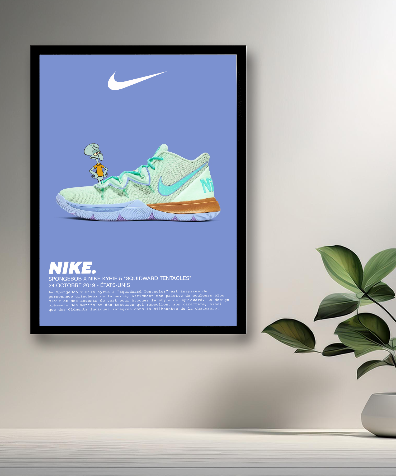 Spongebob x Nike Kyrie 5 Thaddäus-Tentakel-Fotorahmen 