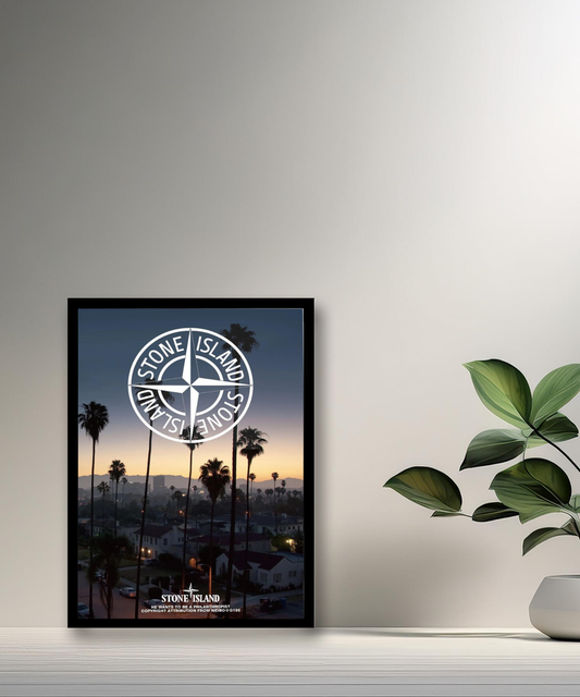 Cadre photo Stone Island paysage