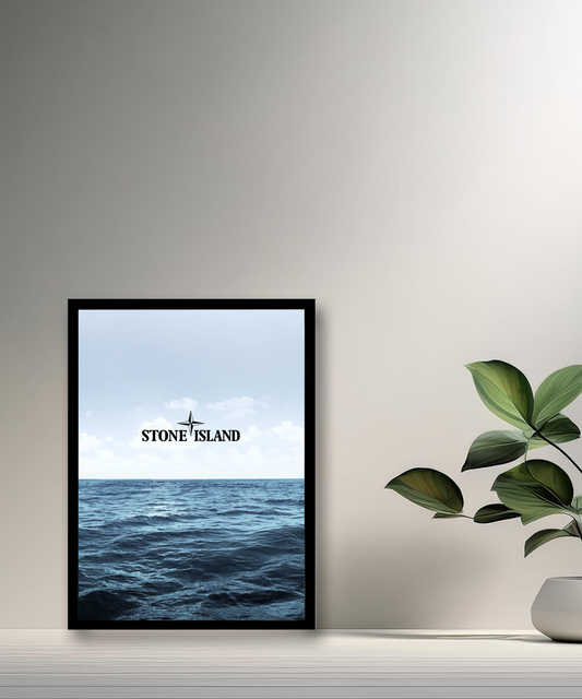Cadre photo Stone Island vagues
