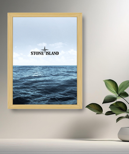 Cadre photo Stone Island vagues