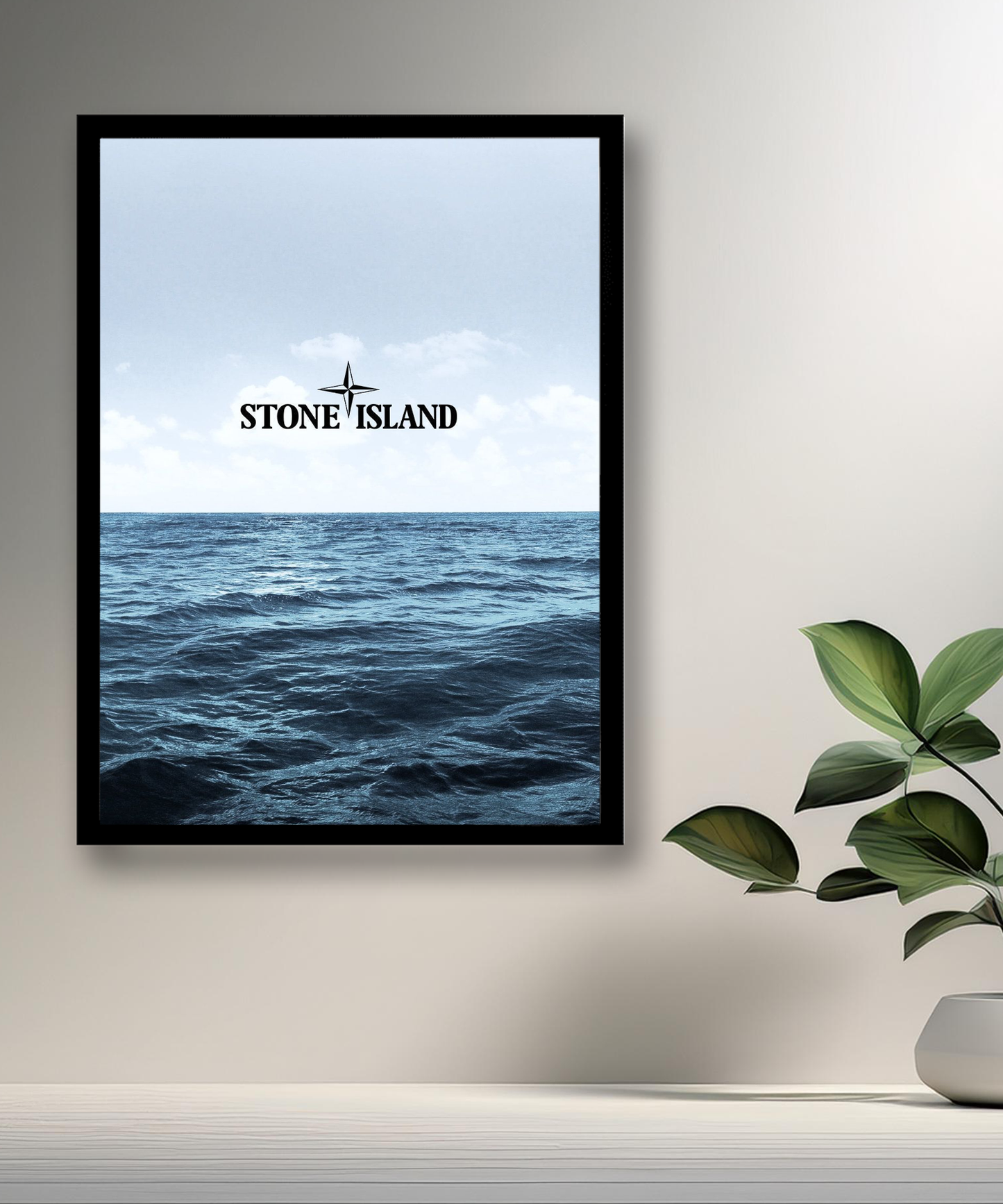 Cadre photo Stone Island vagues