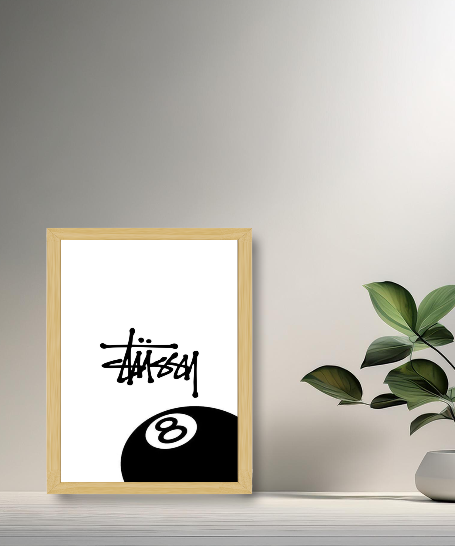 Cadre photo Stüssy 8 blanc