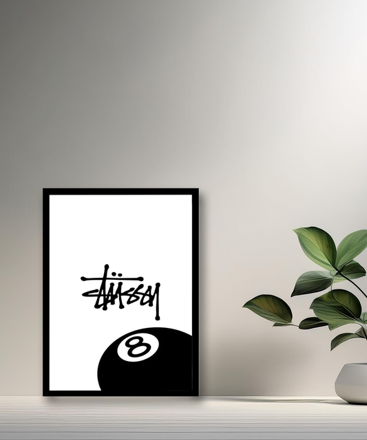 Cadre photo Stüssy 8 blanc