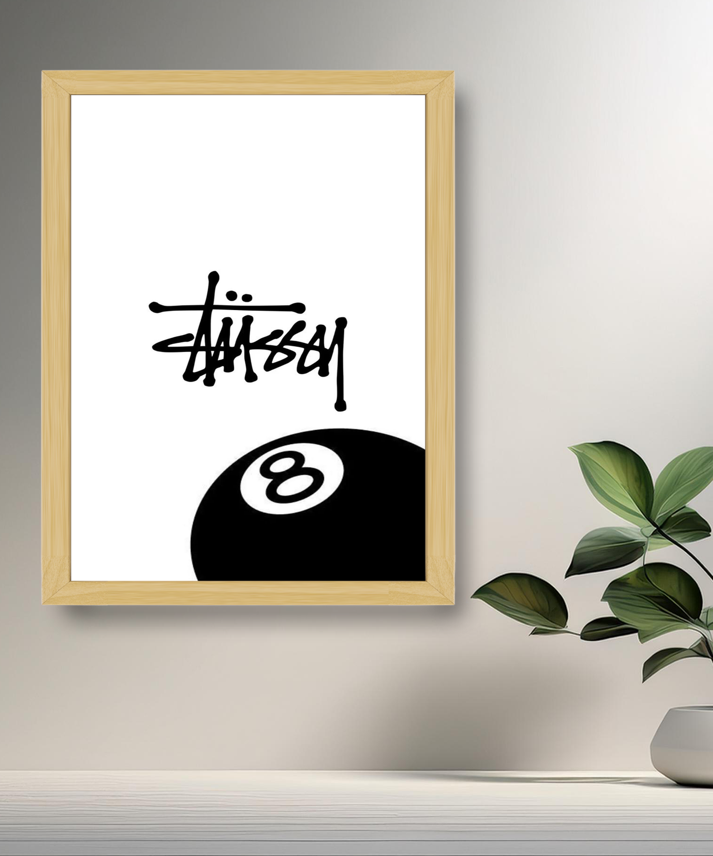 Cadre photo Stüssy 8 blanc
