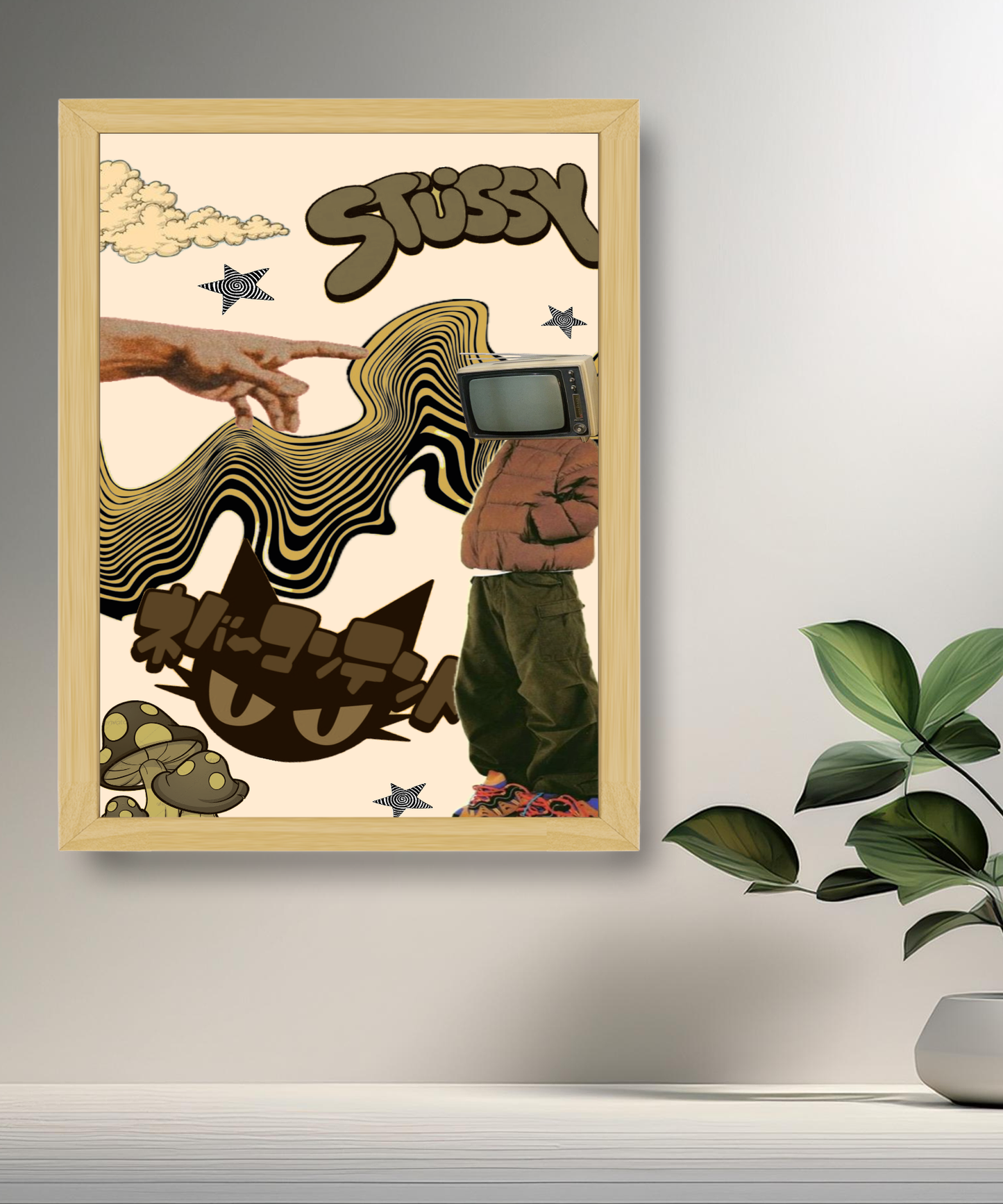 Cadre photo Stüssy illustration