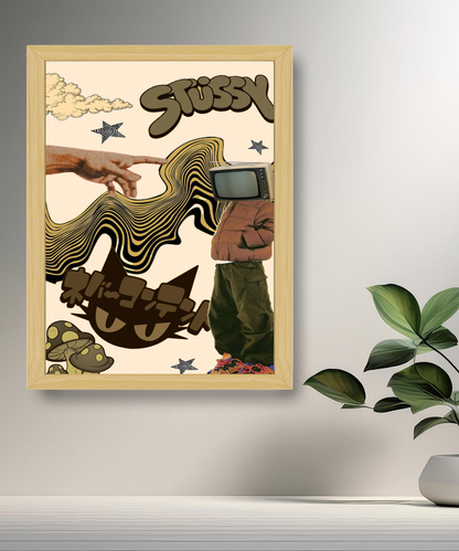 Cadre photo Stüssy illustration