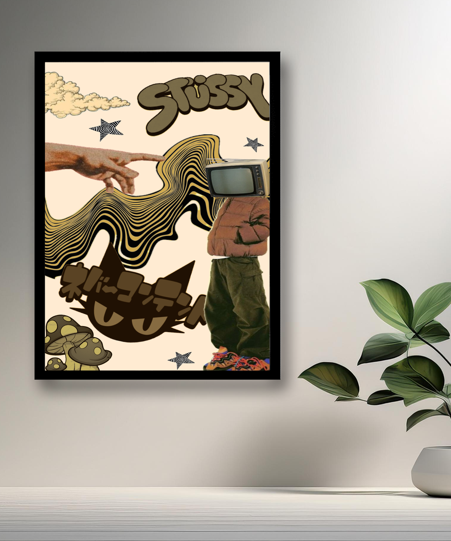 Cadre photo Stüssy illustration