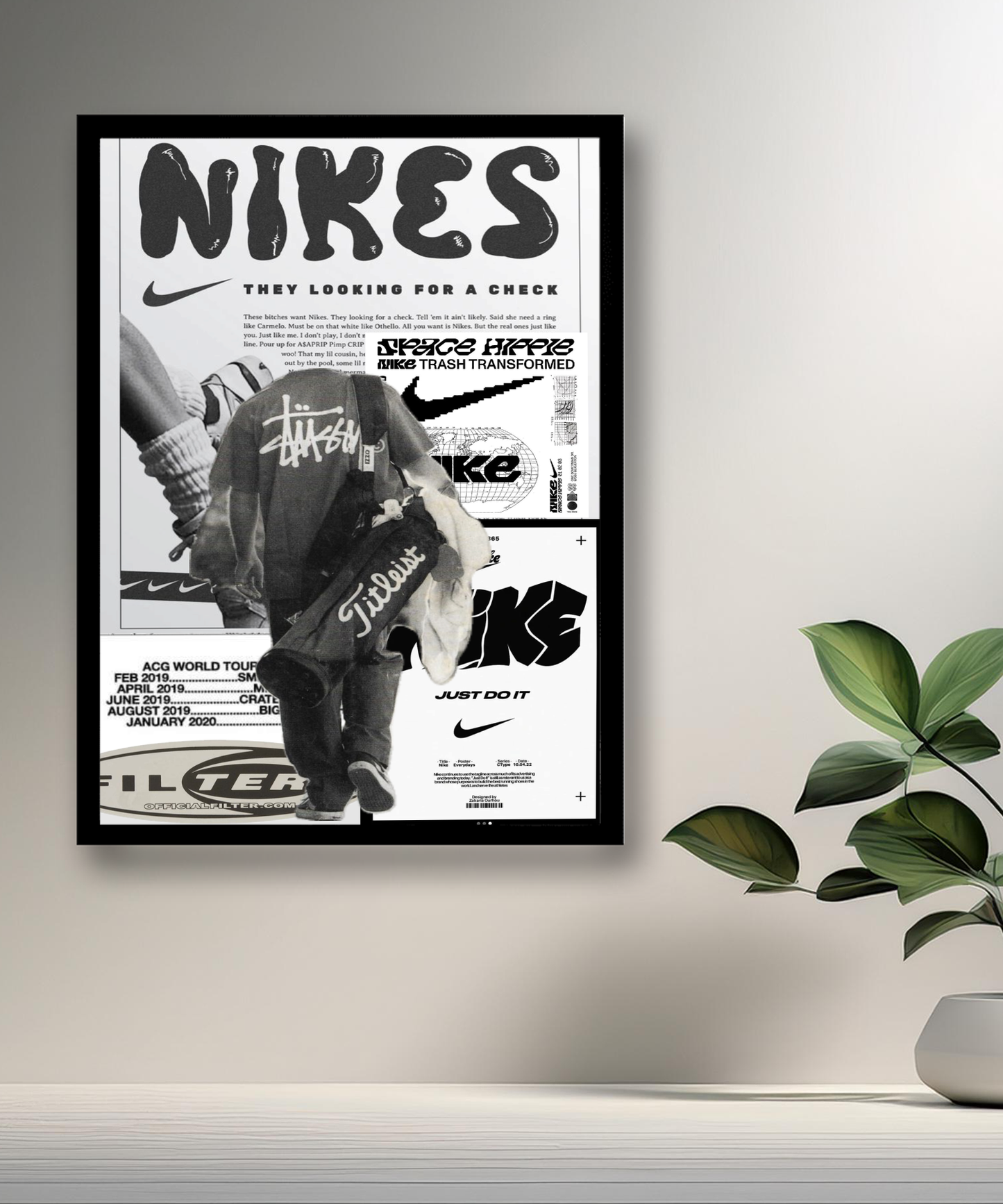 Cadre photo Stüssy x Nike