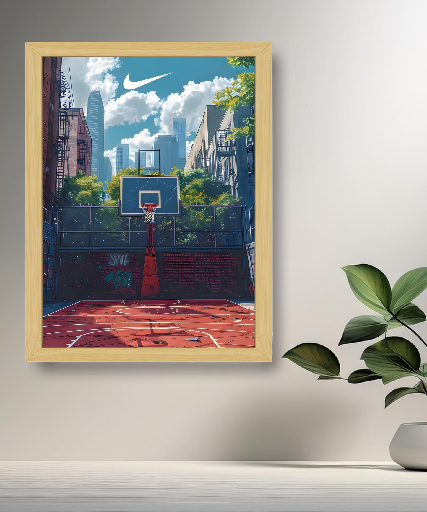 Cadre photo Terrain Basketball Nike