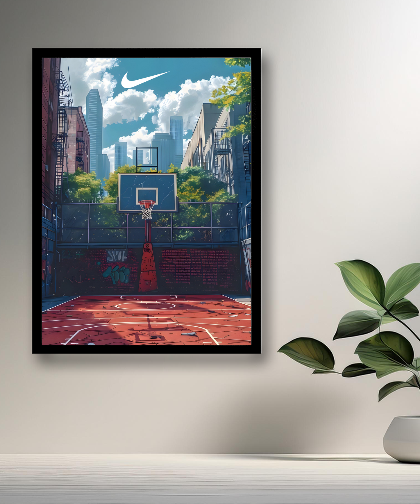 Cadre photo Terrain Basketball Nike