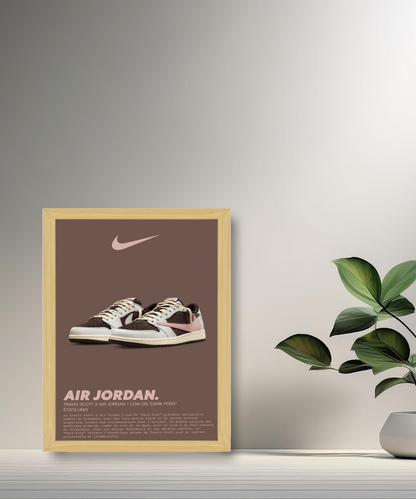 Travis Scott x Air Jordan 1 Low OG Dark Pony Fotorahmen 