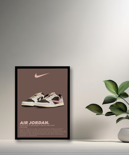Travis Scott x Air Jordan 1 Low OG Dark Pony Fotorahmen 
