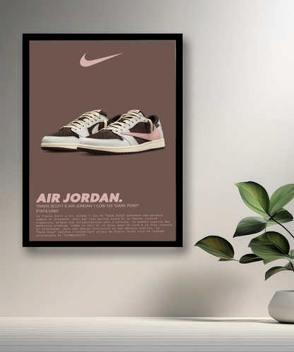 Travis Scott x Air Jordan 1 Low OG Dark Pony Fotorahmen 