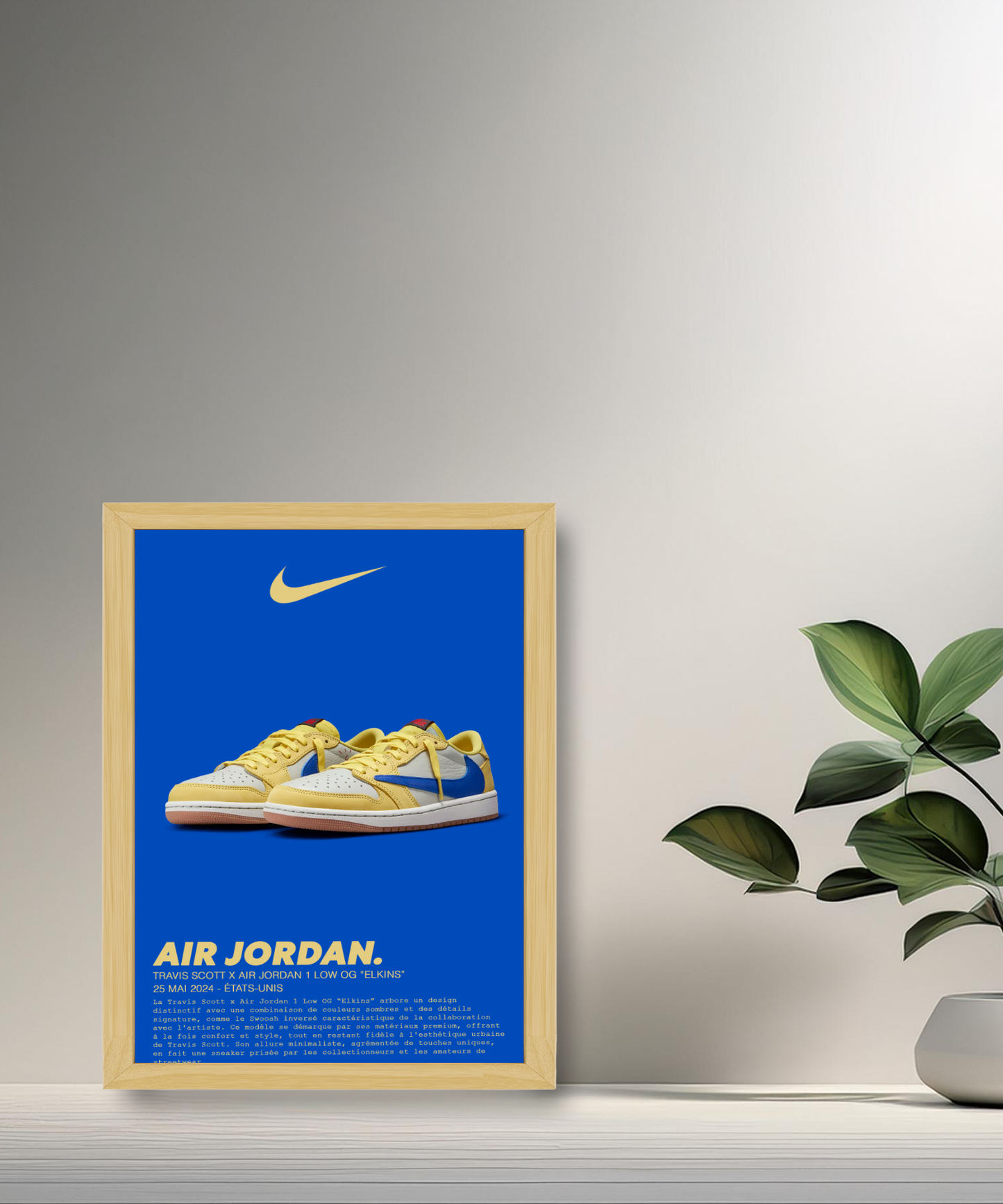 Travis Scott x Air Jordan 1 Low OG Elkins Fotorahmen 
