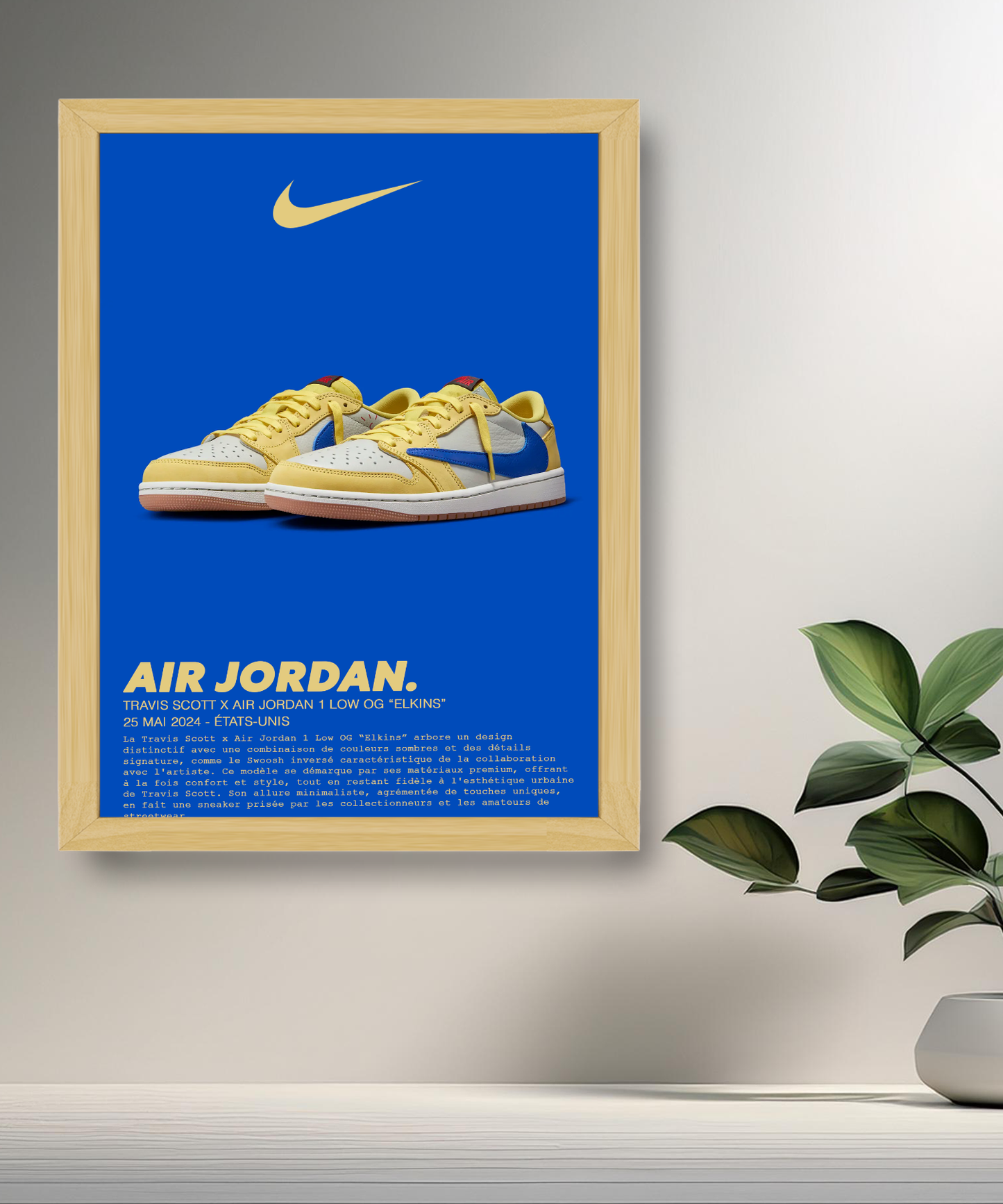 Travis Scott x Air Jordan 1 Low OG Elkins Fotorahmen 