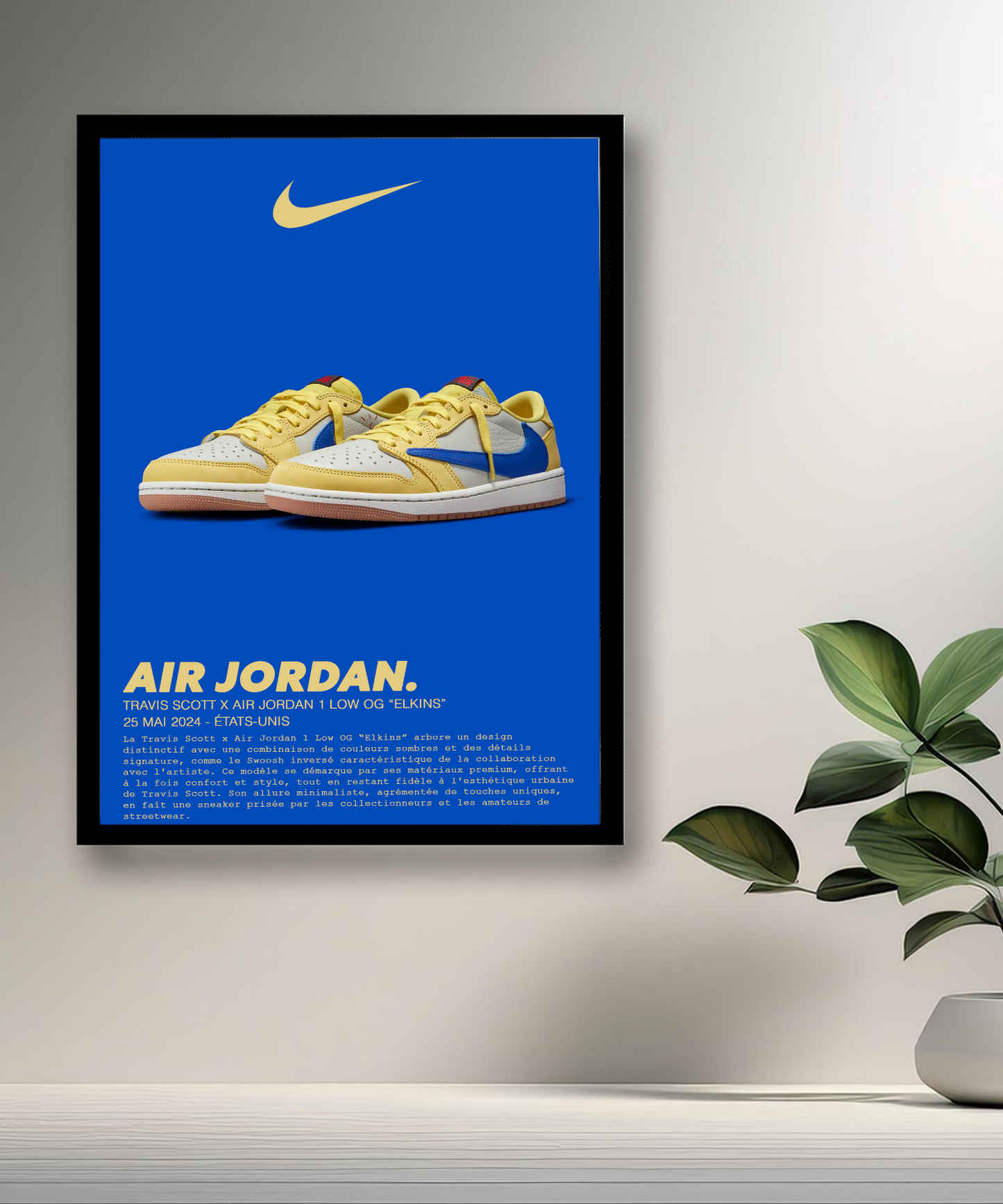 Travis Scott x Air Jordan 1 Low OG Elkins Fotorahmen 