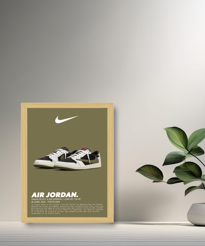 Travis Scott x Air Jordan 1 Low OG Olivgrüner Fotorahmen 