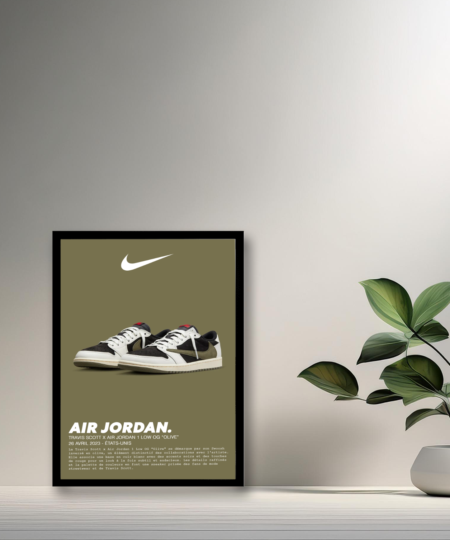 Travis Scott x Air Jordan 1 Low OG Olivgrüner Fotorahmen 