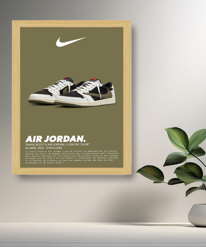 Travis Scott x Air Jordan 1 Low OG Olivgrüner Fotorahmen 