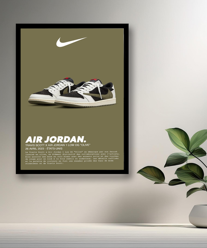 Travis Scott x Air Jordan 1 Low OG Olivgrüner Fotorahmen 