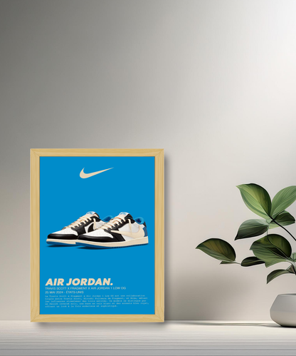 Travis Scott x Air Jordan 1 Low OG x Fragment-Fotorahmen 
