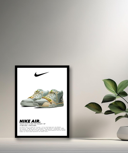Travis Scott x Nike Air Trainer 1 SP Fotorahmen 