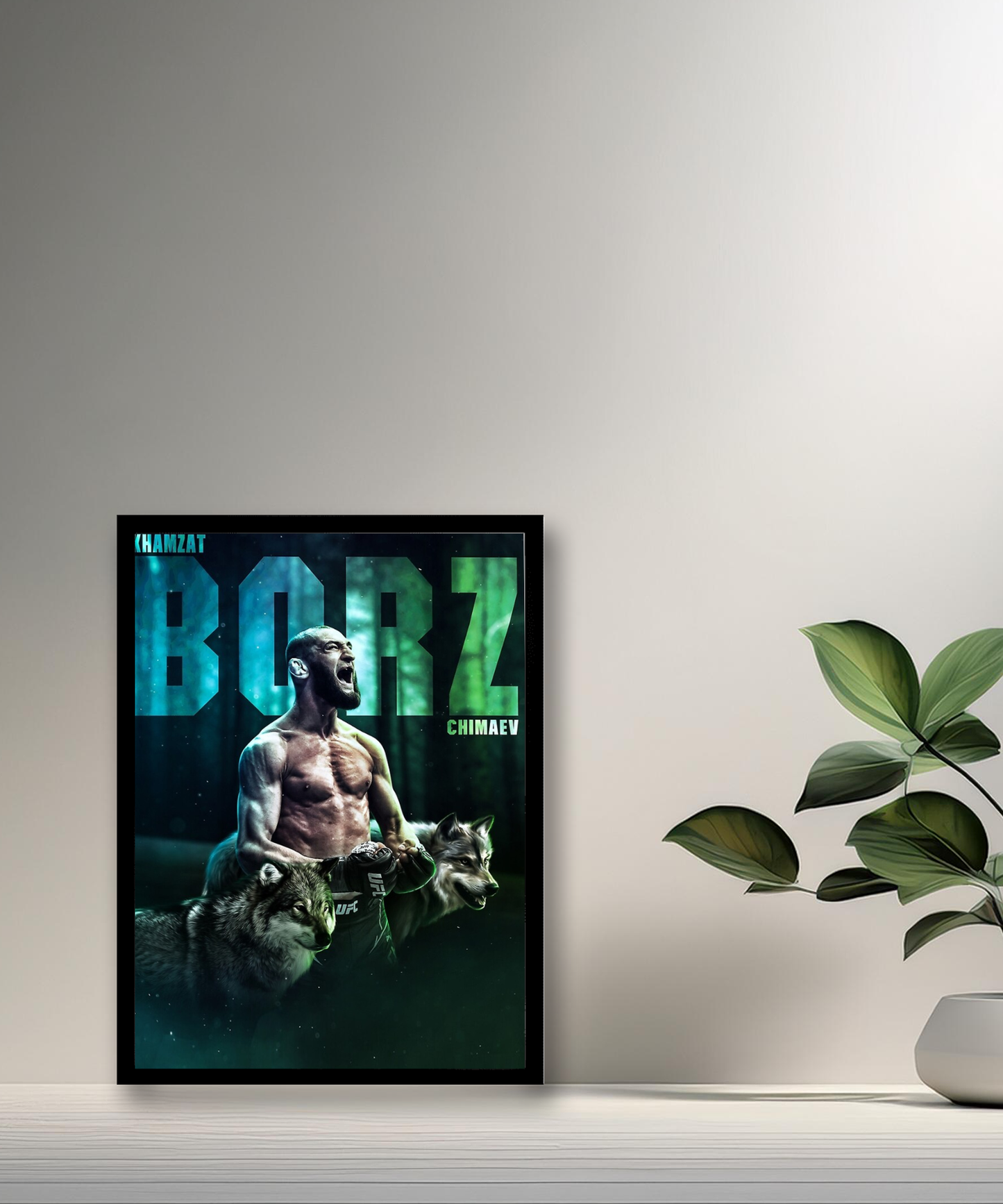 Khamzat Chimaev Borz UFC-Fotorahmen 
