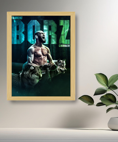 Khamzat Chimaev Borz UFC-Fotorahmen 