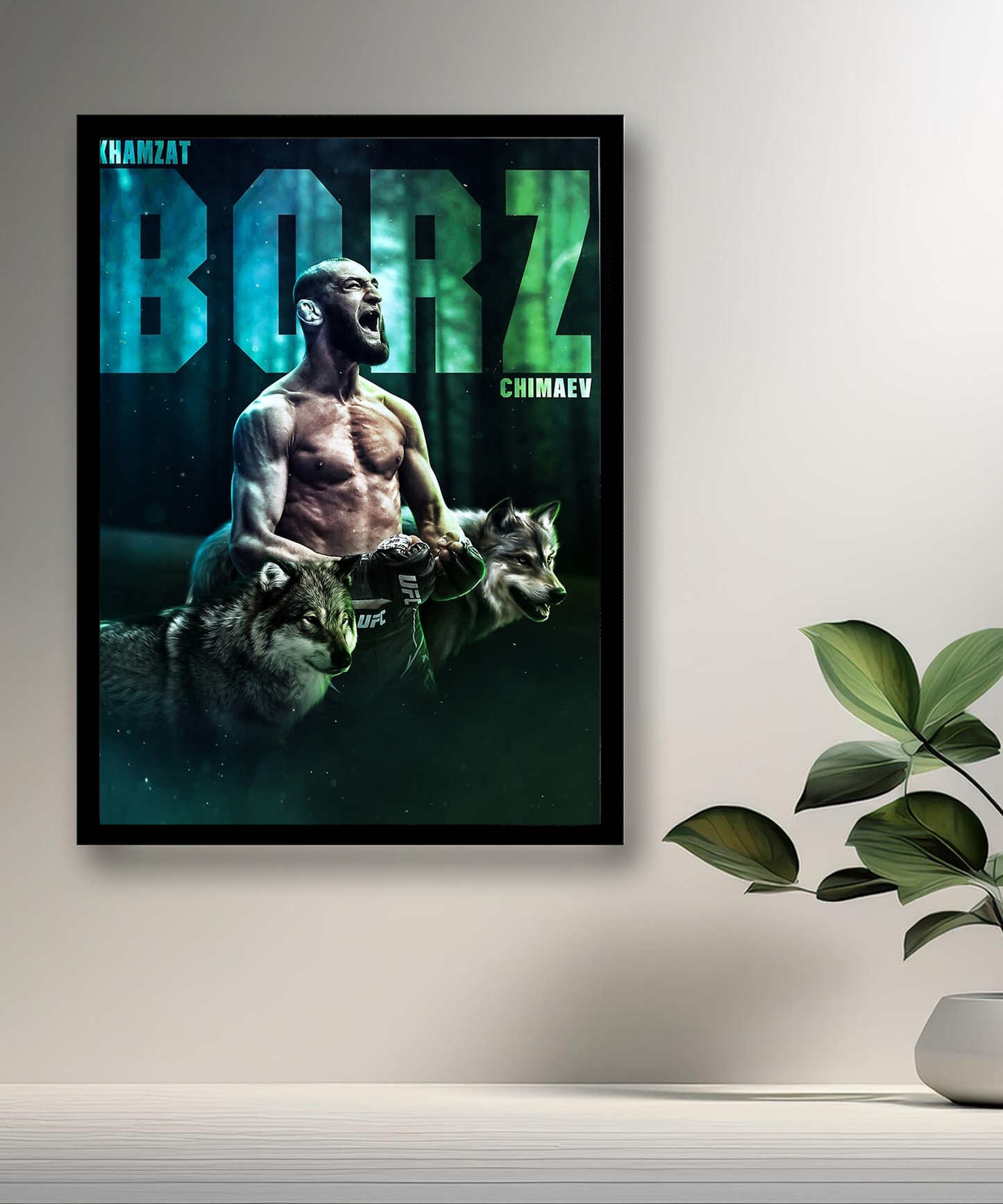 Khamzat Chimaev Borz UFC-Fotorahmen 