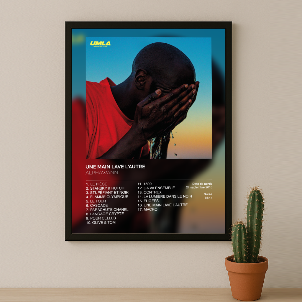 Cadre photo Une main lave l'autre Alphawann