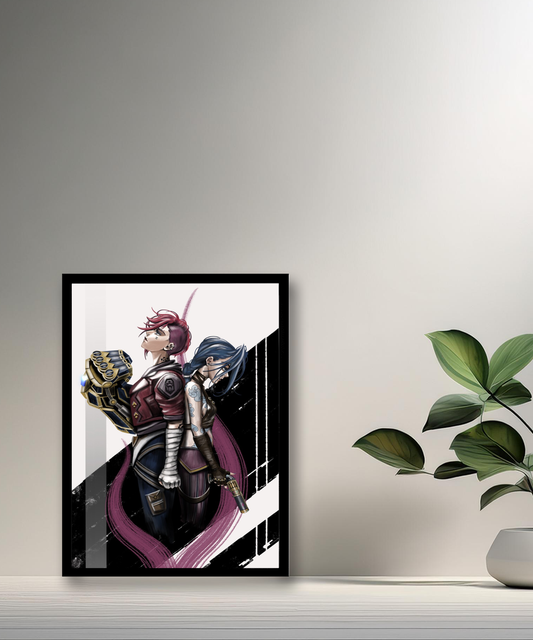 Vi x Jinx Arcane Fotorahmen 