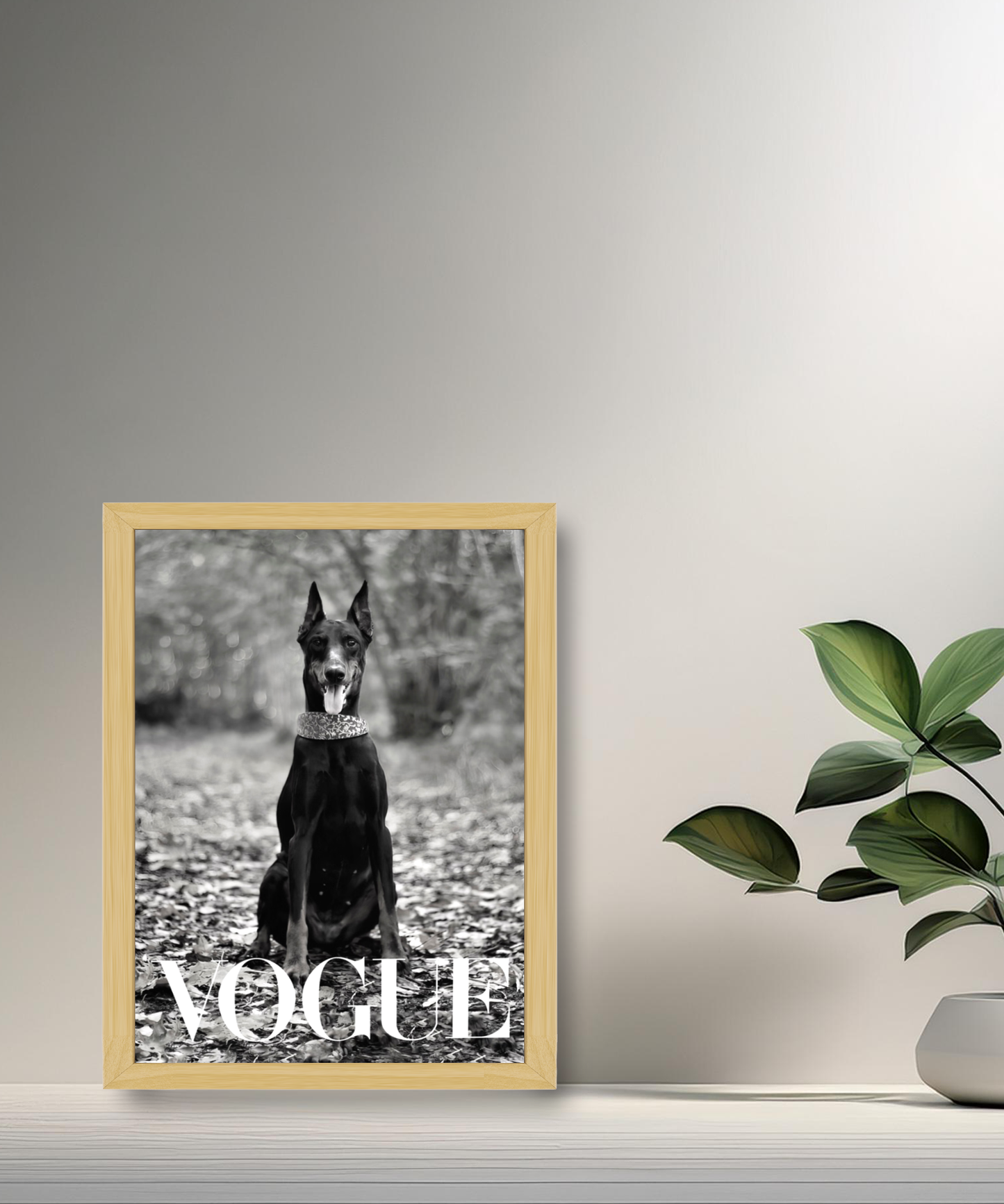 Cadre photo Vogue Dobermann