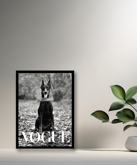 Cadre photo Vogue Dobermann
