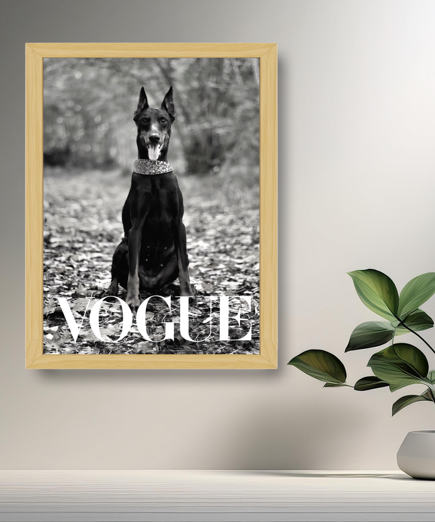 Cadre photo Vogue Dobermann