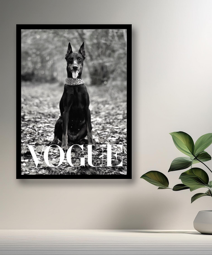 Cadre photo Vogue Dobermann