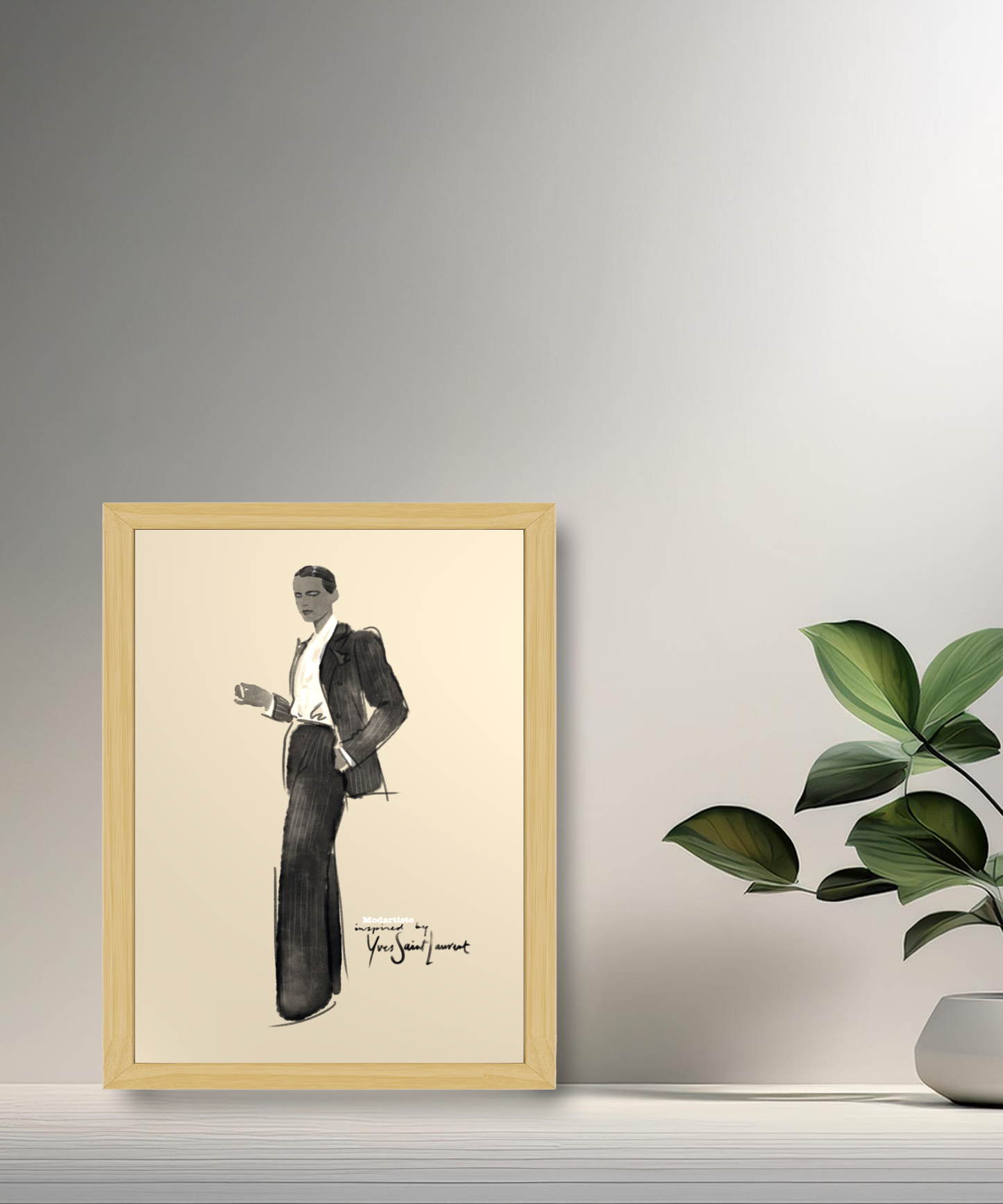 Cadre photo Yves Saint Laurent mode